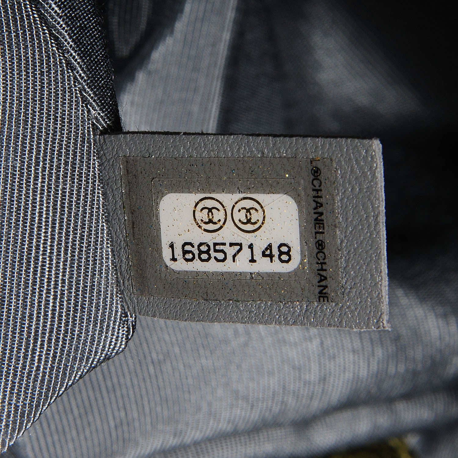 Chanel Grained Calfskin Quilted Medium Elastic Tote Green 7 of 7