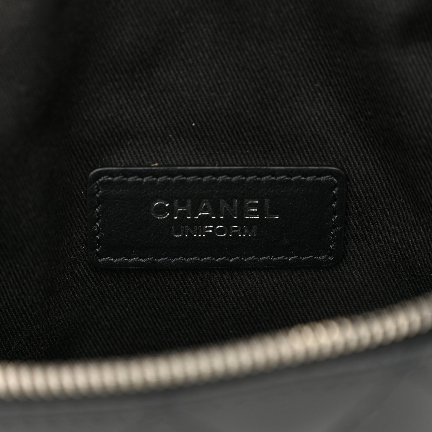 Chanel Calfskin Quilted Waist Belt Bag Black 6 of 11