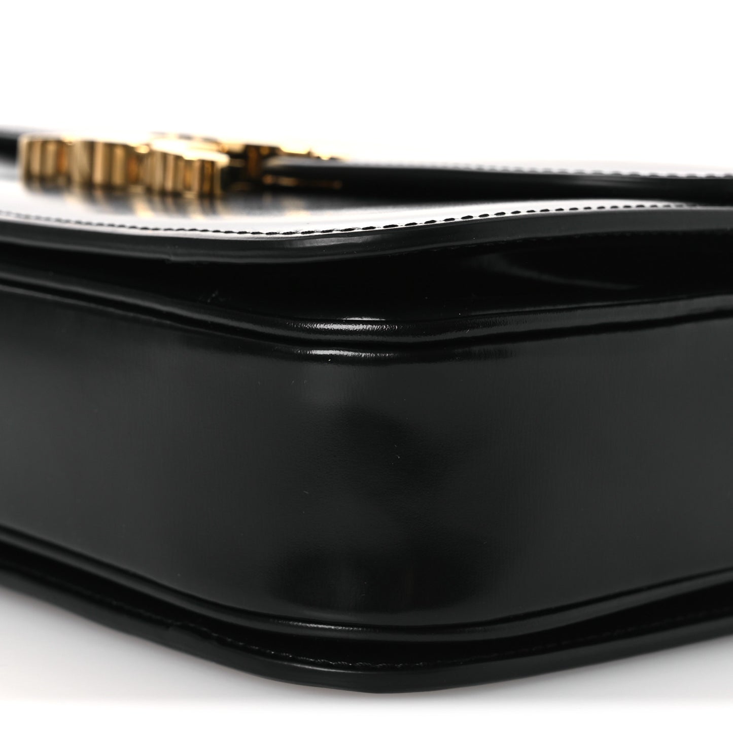 Shiny Calfskin Medium Triomphe Black