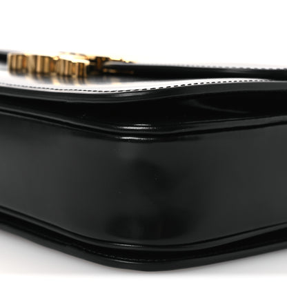 Celine Shiny Calfskin Medium Triomphe Black 11 of 12