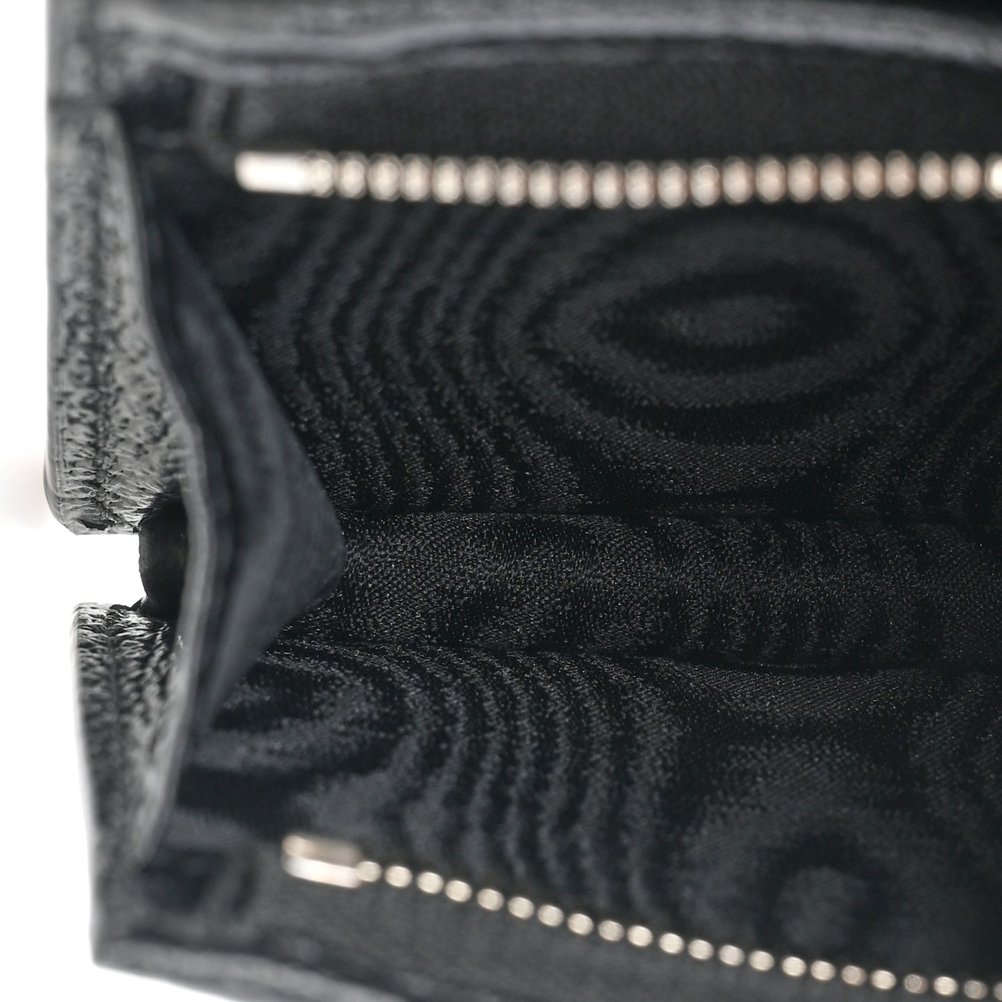 X BALENCIAGA BB Monogram Web Ophidia Card Case Wallet Black