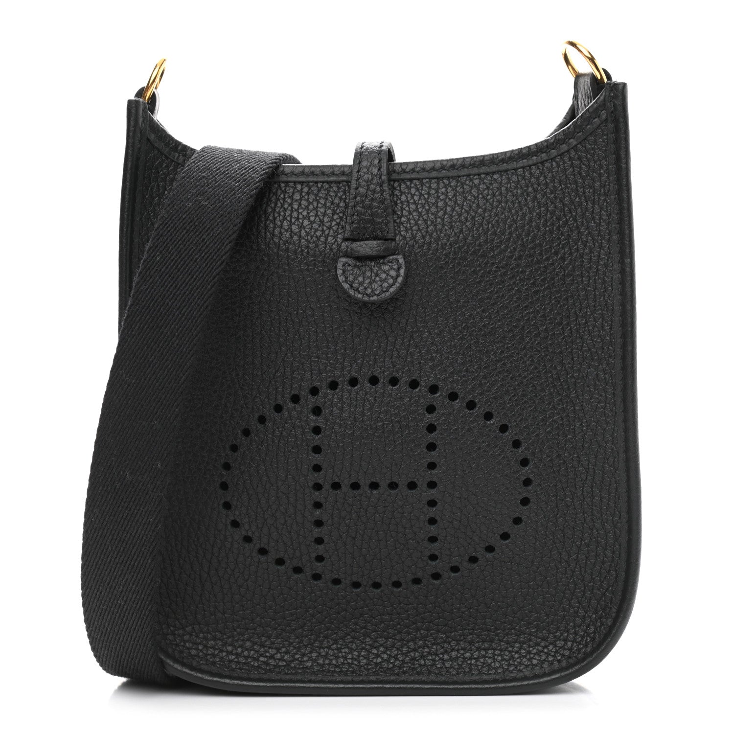 Hermes Taurillon Clemence Evelyne TPM Black 1 of 12