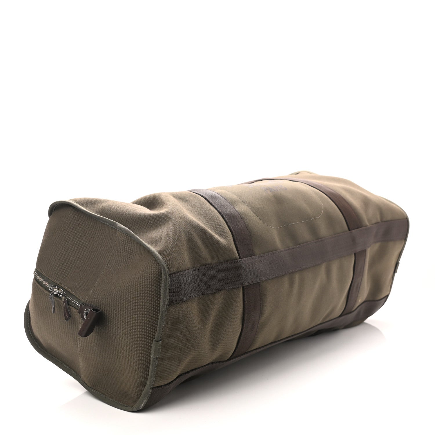 Hermes Toile Groom Boot And Helmet Bag Kaki Feu 3 of 8