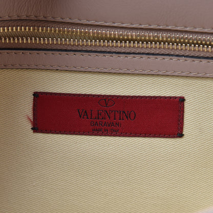 Valentino Garavani Vitello Medium Glam Lock Rockstud Flap Poudre 6 of 10