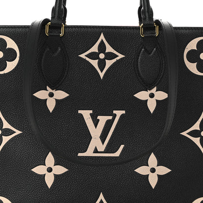 Louis Vuitton Empreinte Monogram Giant Onthego MM Black Beige 12 of 23