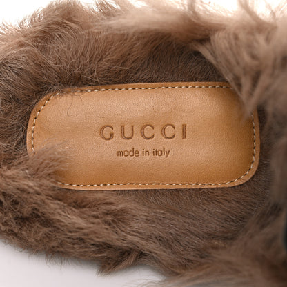 Gucci Calfskin Fur Womens Princetown Slippers 40 Black 9 of 10