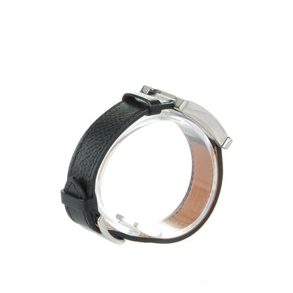 Hermes Stainless Steel Epsom 21mm Heure H Hour Quartz Watch Noir 5 of 10