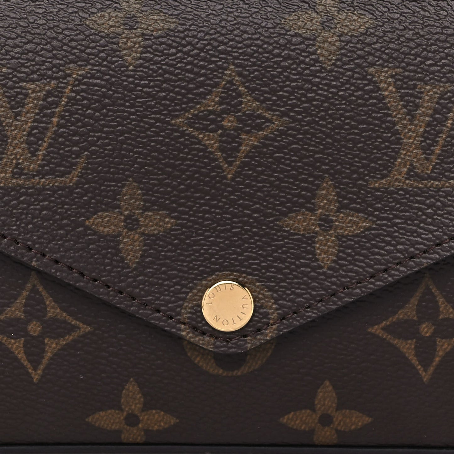 Monogram Felicie Strap & Go Kaki