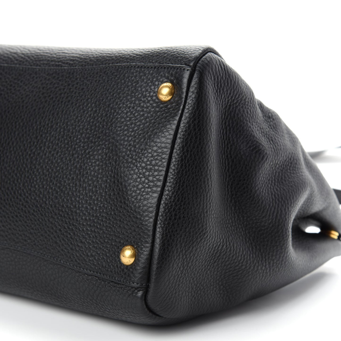 Vitello Daino Top Handle Tote Black