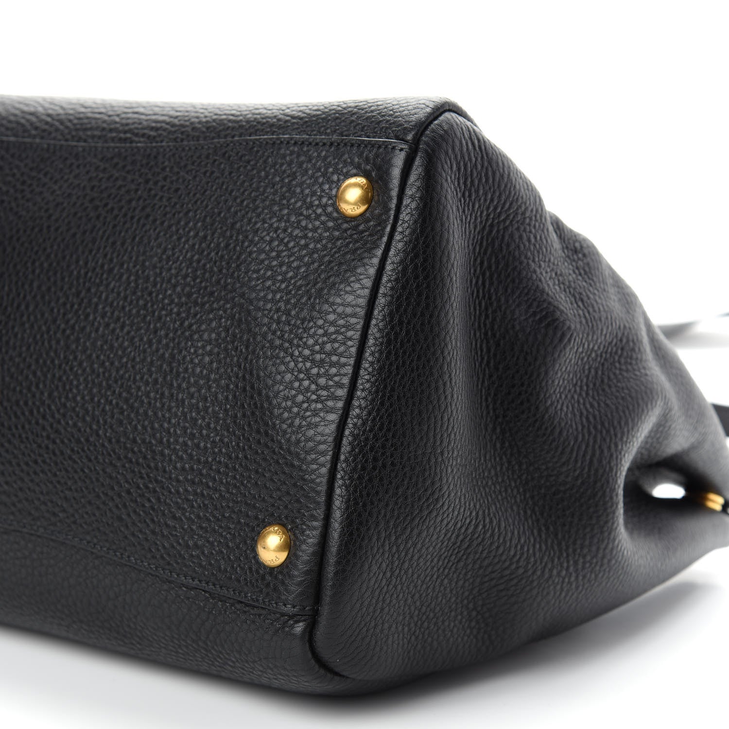 Prada Vitello Daino Top Handle Tote Black 9 of 9