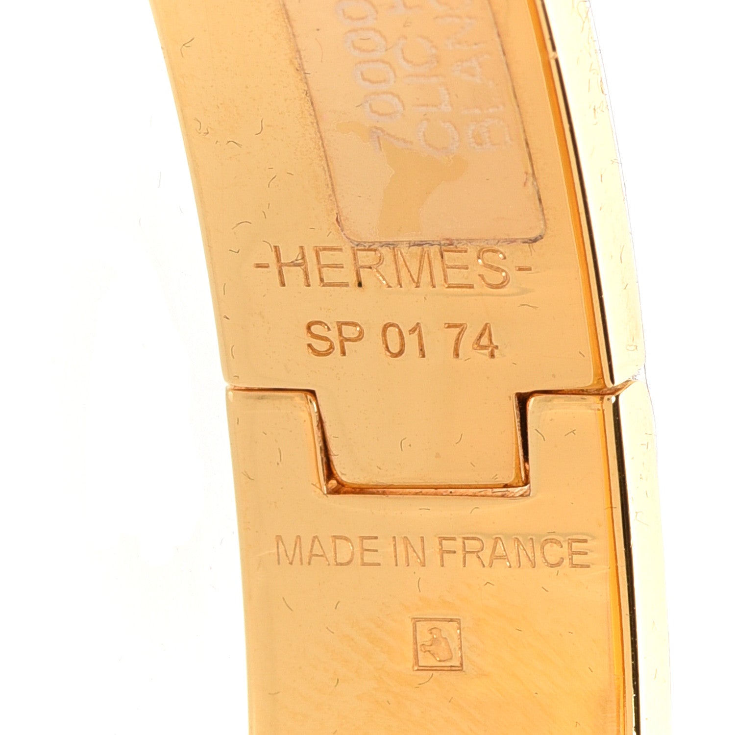 Hermes Enamel Narrow Clic Clac H Bracelet PM White 5 of 6
