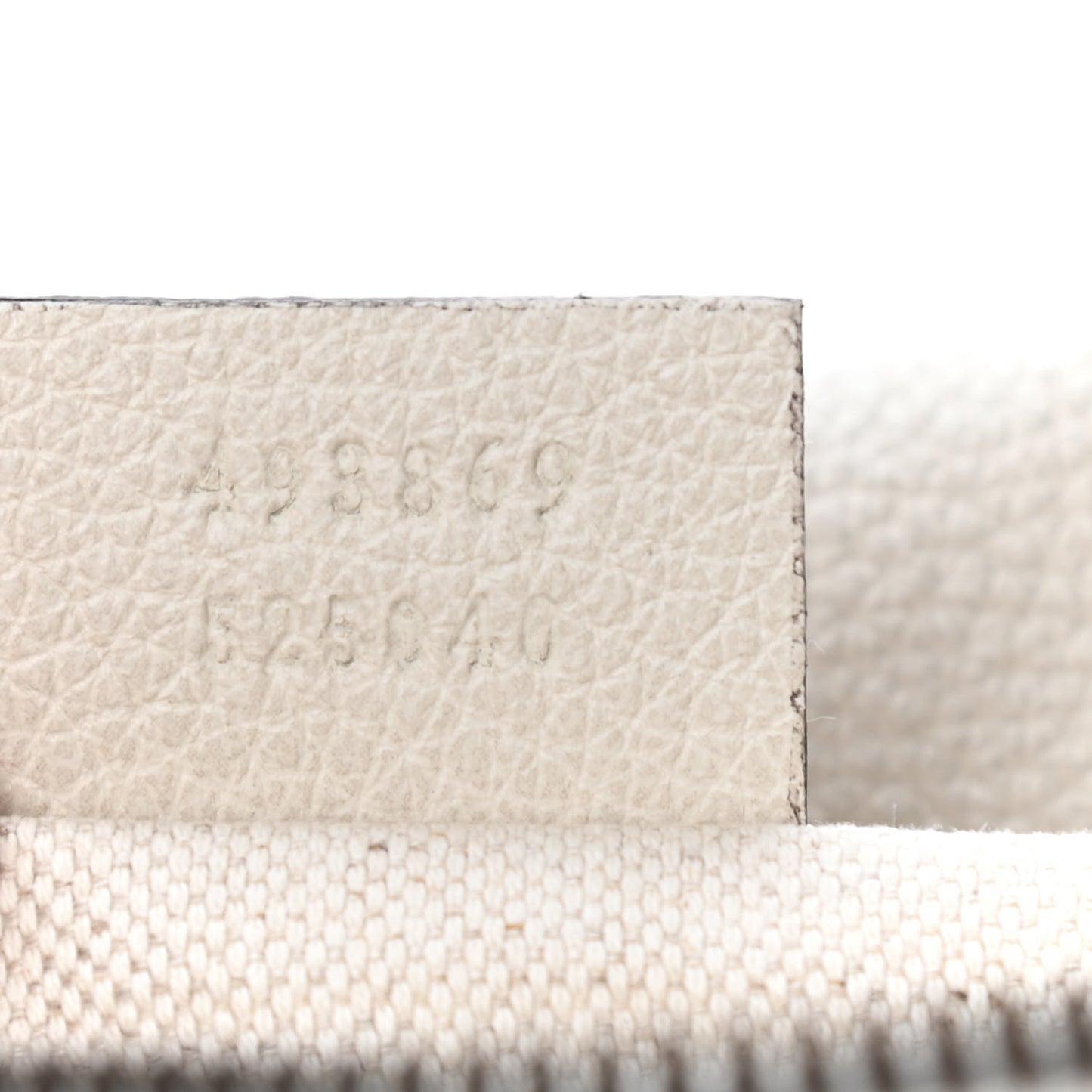 Grained Calfskin Logo Belt Bag White