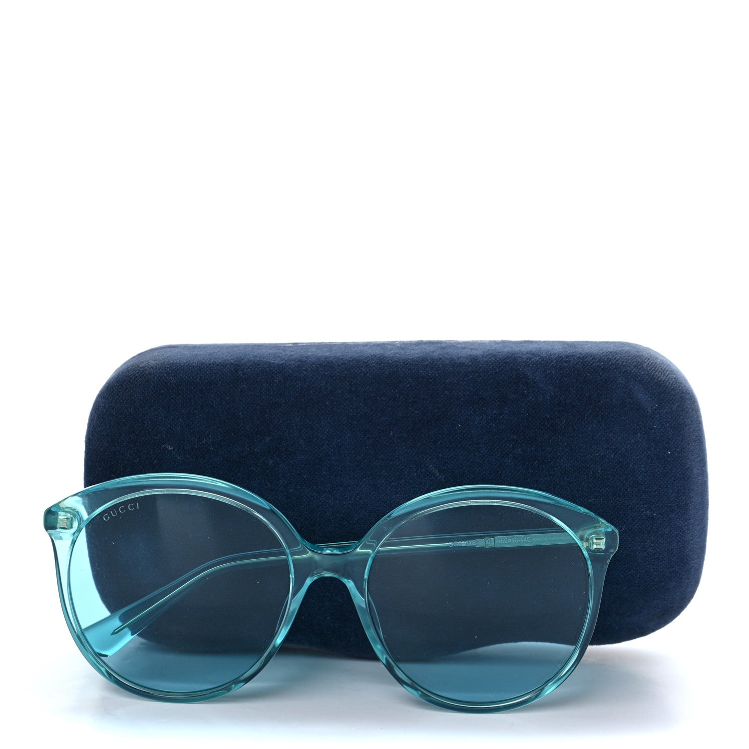 Gucci Acetate Sunglasses GG0257S Blue 8 of 8