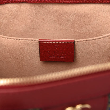Gucci GG Supreme Monogram Flora Web Small Ophidia Tote Bag Red 8 of 10