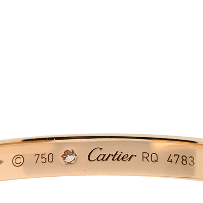 Cartier 18K Yellow Gold 1 Diamond LOVE Cuff Bracelet 16 3 of 3