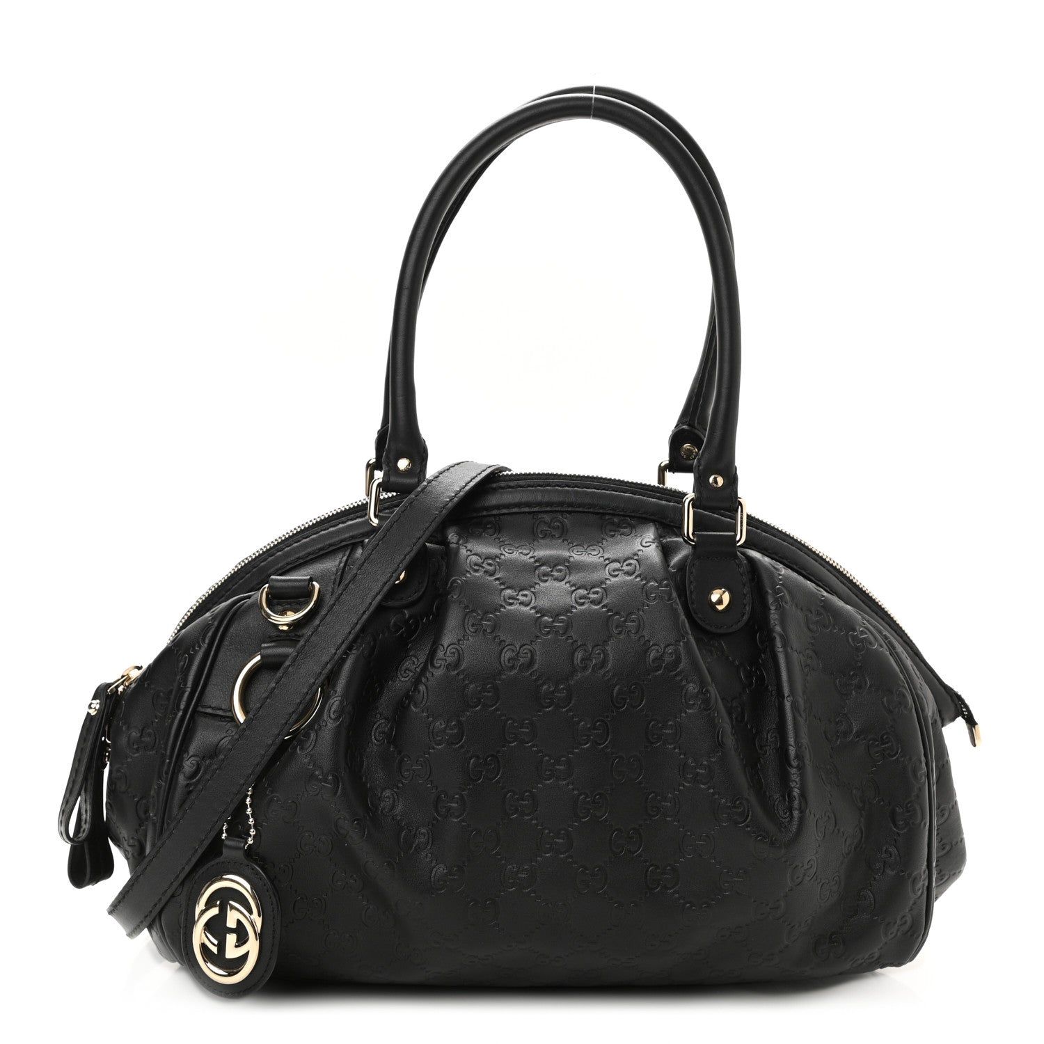 Gucci Guccissima Medium Sukey Boston Black 1 of 10