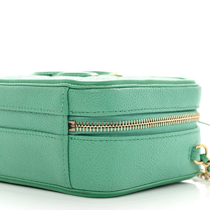 Chanel Caviar Quilted Small CC Filigree Vanity Case Green 10 of 11