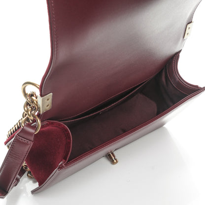 Chanel Velvet Chevron Medium Boy Flap Burgundy 6 of 10