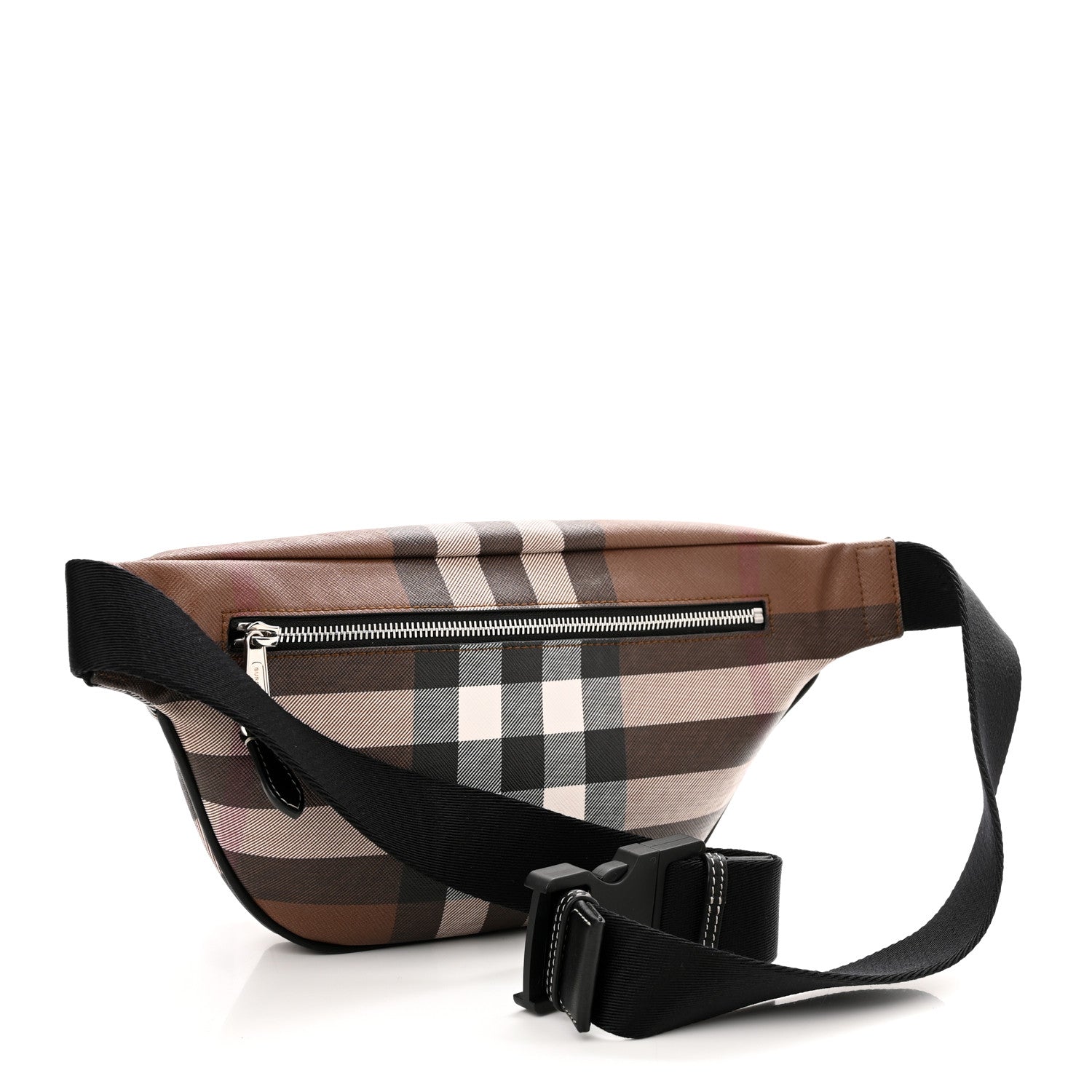 Burberry E-canvas Check Bum Bag Dark Birch Brown 3 of 9