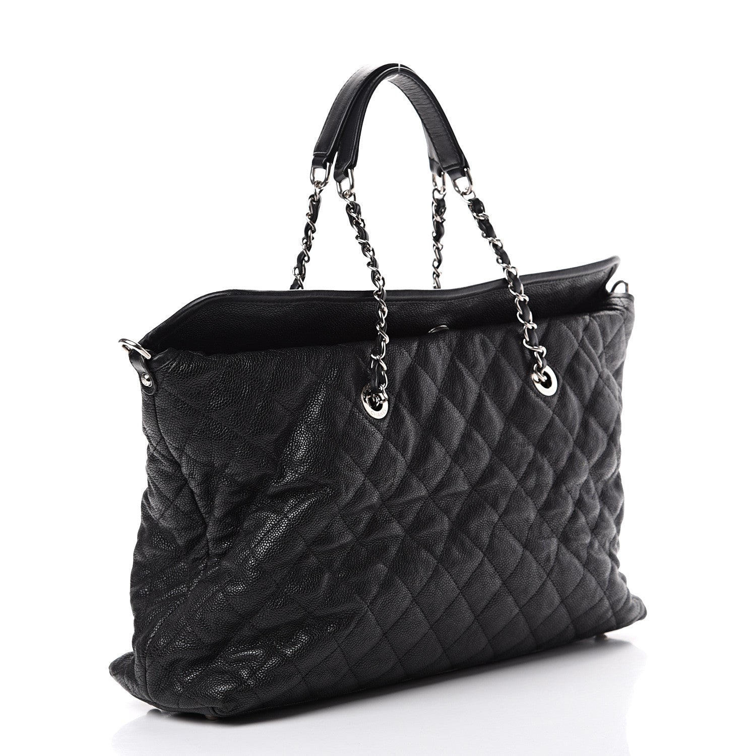 Chanel Caviar Quilted French Riviera Shouler Bag Black 2 of 14