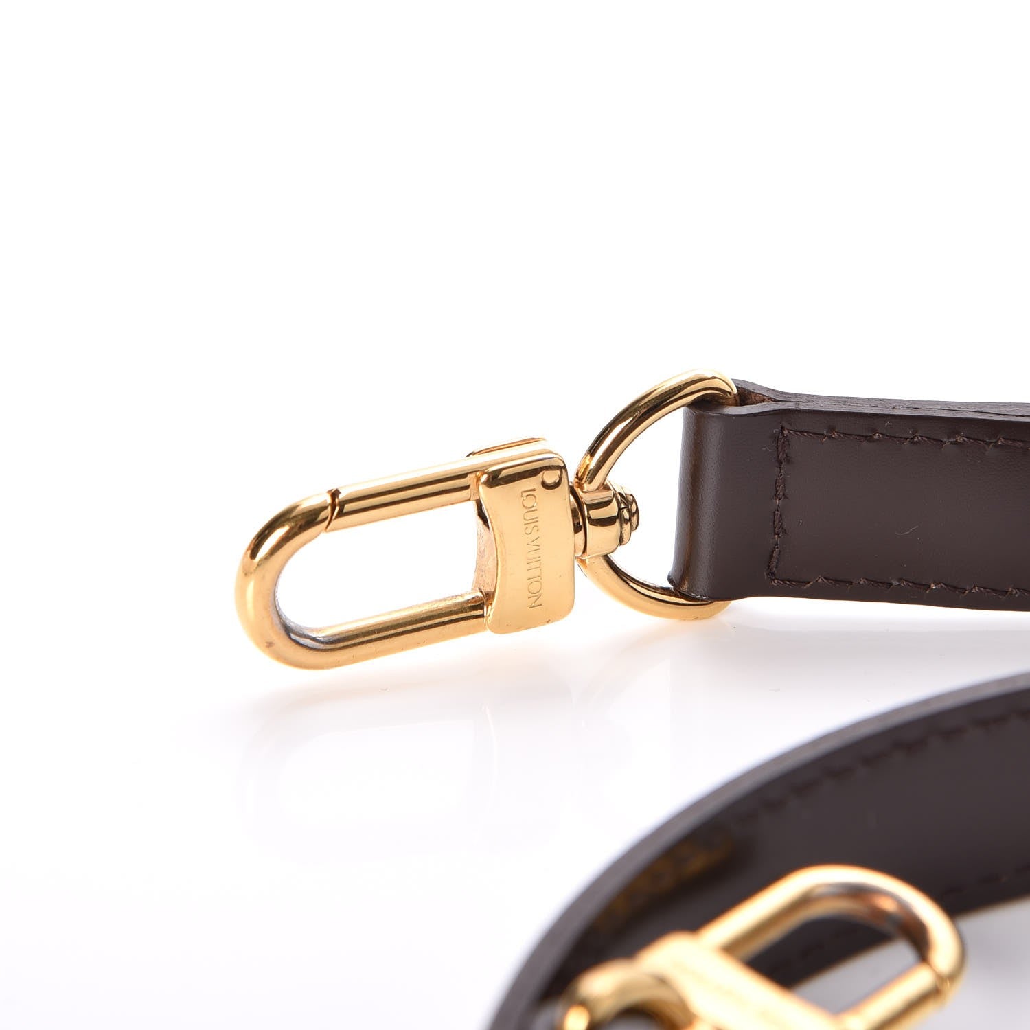 Louis Vuitton Calfskin Adjustable Speedy Bandouliere Shoulder Strap Brown 3 of 4