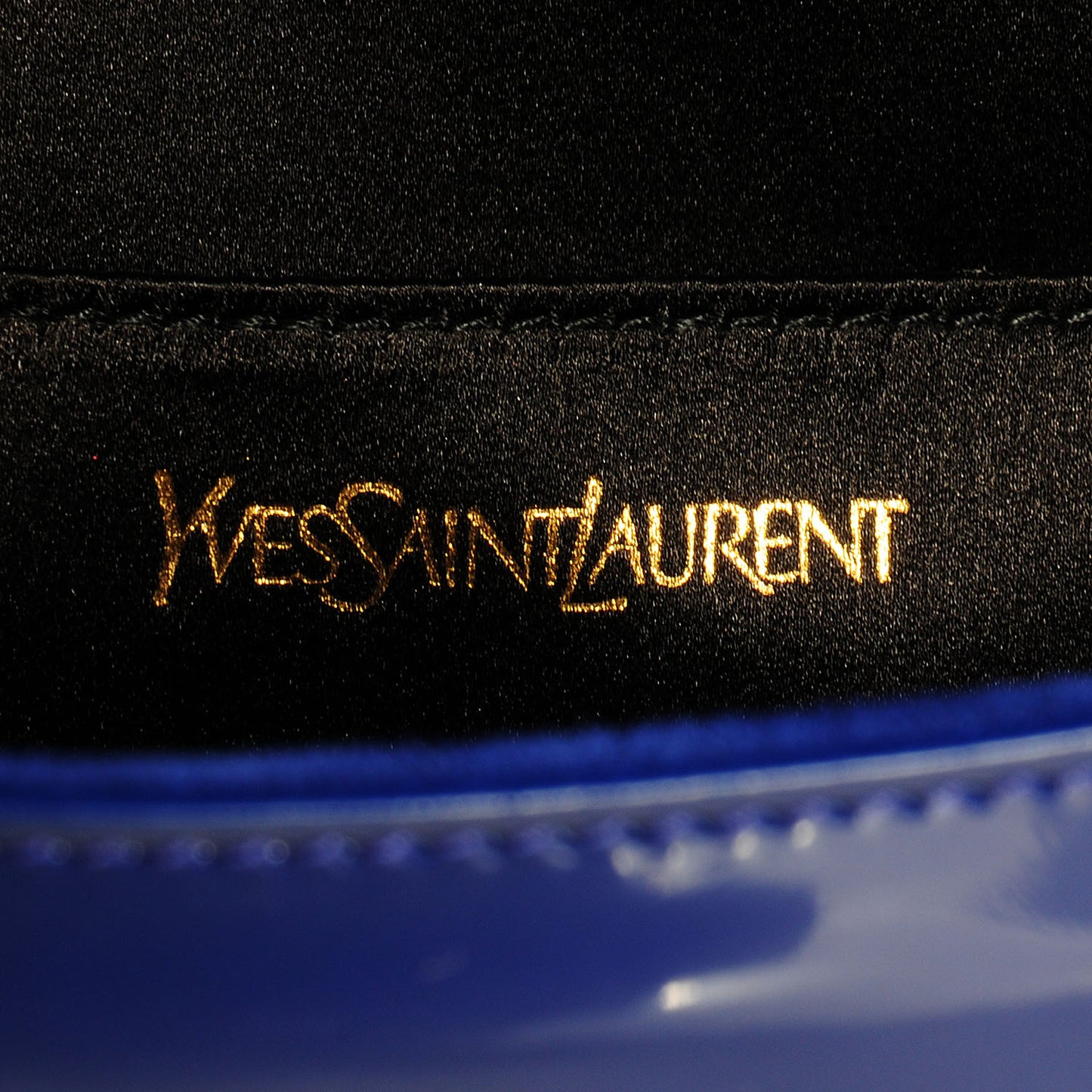 Patent Belle De Jour Clutch Royal Blue