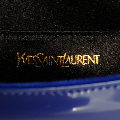 Saint Laurent Patent Belle De Jour Clutch Royal Blue 6 of 7