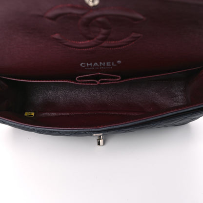 Chanel Lambskin Quilted Medium Double Flap Bijoux Chain Navy 4 of 23