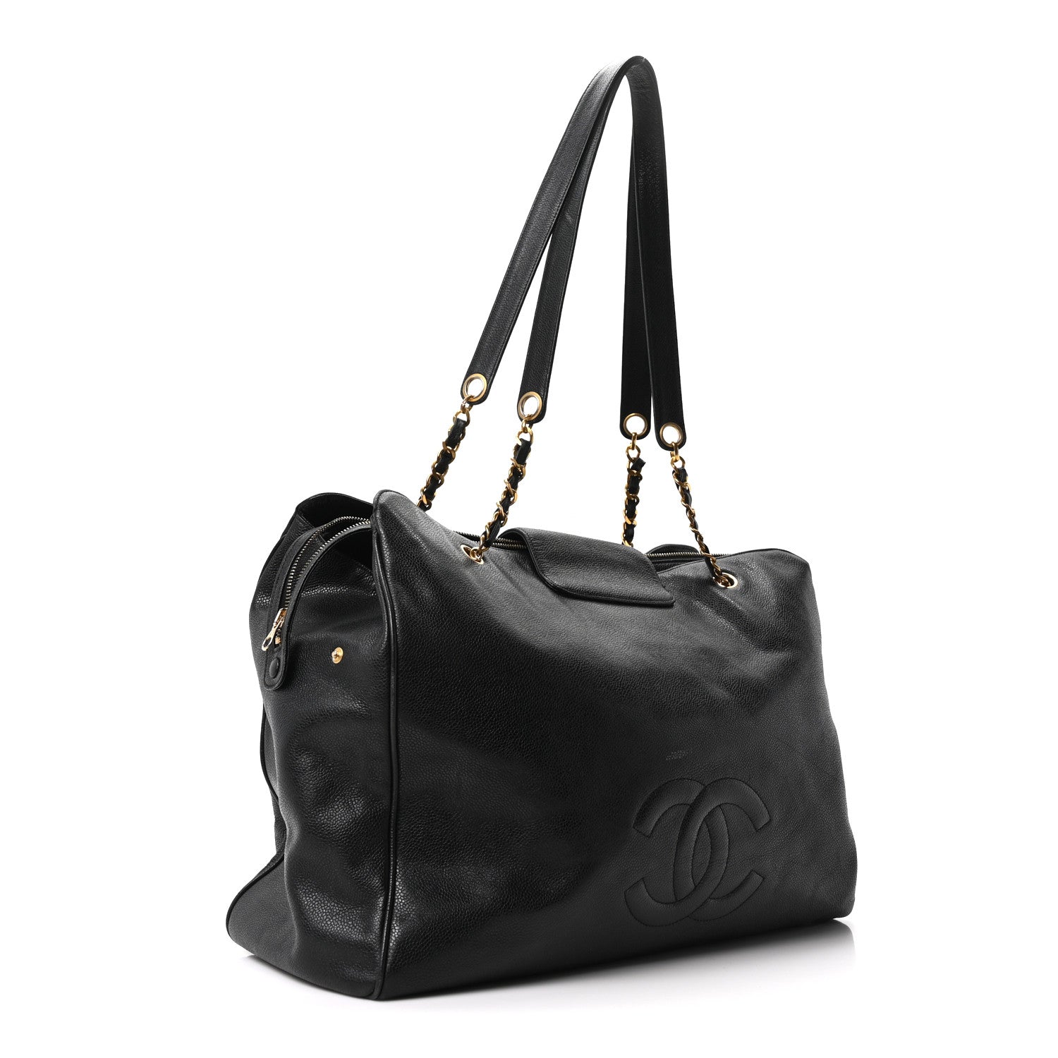 Chanel Caviar XL Weekender Bag Black 3 of 10