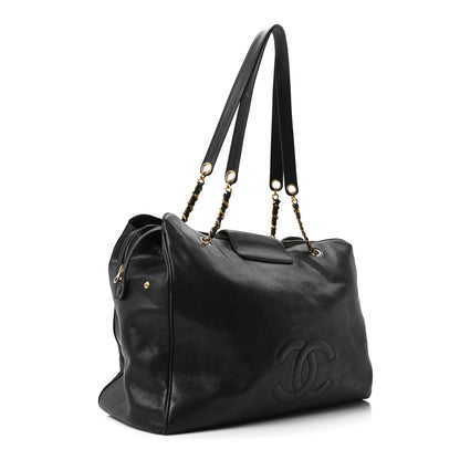 Chanel Caviar XL Weekender Bag Black 3 of 10