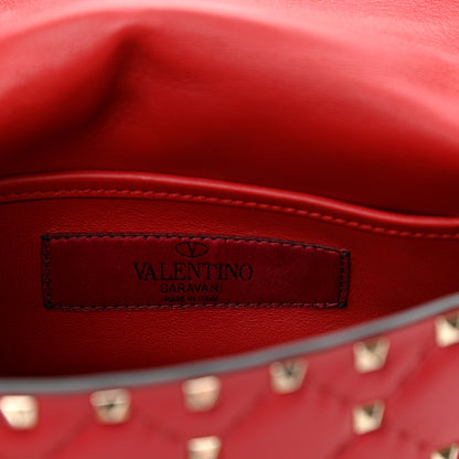 Valentino Garavani Nappa Small Rockstud Spike Shoulder Bag Rosso Valentino 6 of 9