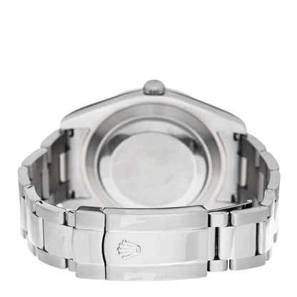 Rolex Stainless Steel 18K White Gold Diamond 41mm Oyster Perpetual Datejust Watch Dark Rhodium 126334 3 of 5