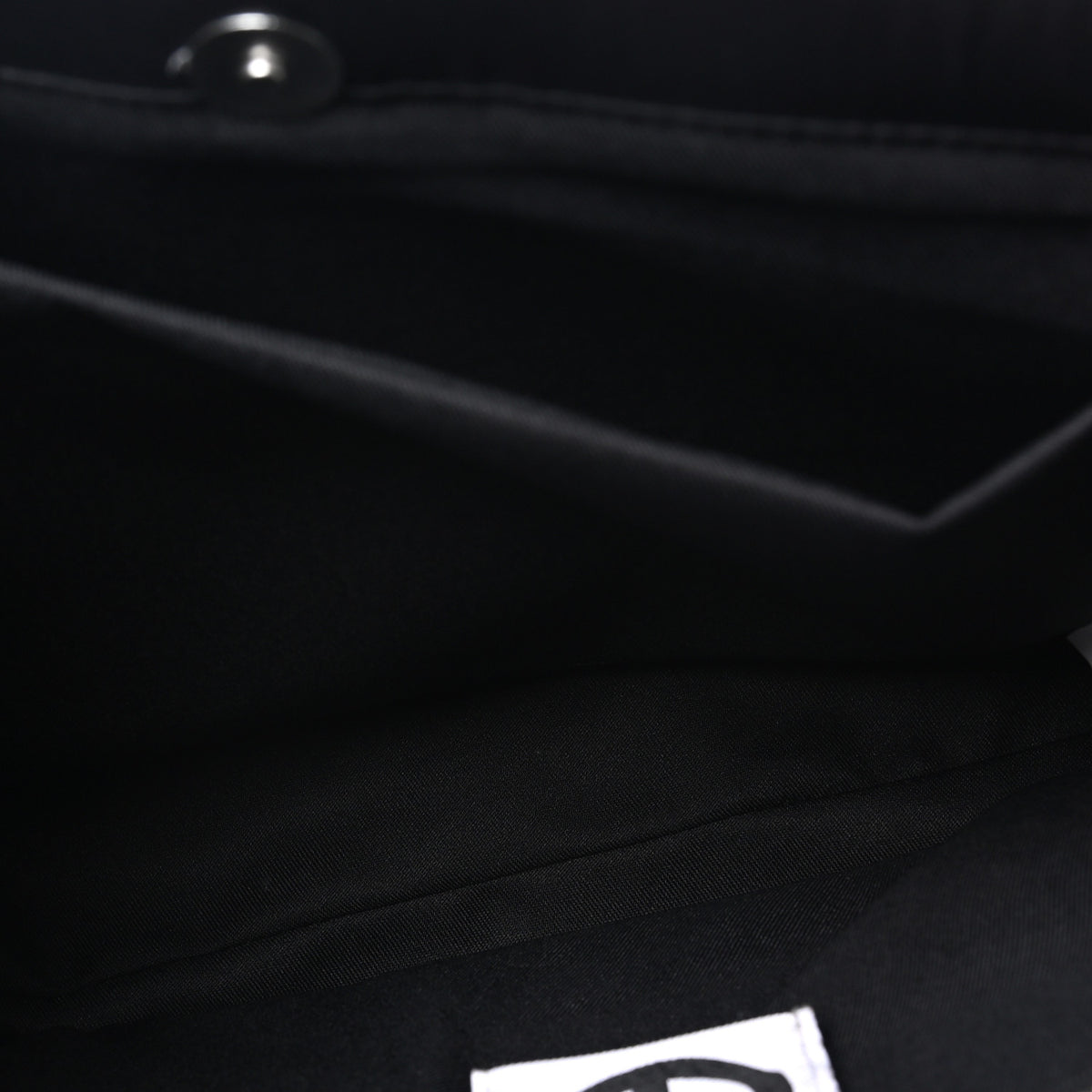 Nylon Medium Puff Shopping Bag Black