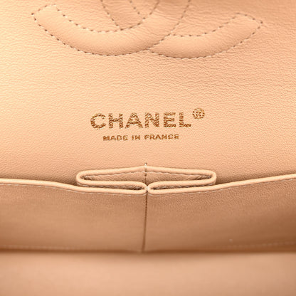 Chanel Caviar Quilted Medium Double Flap Beige 6 of 10