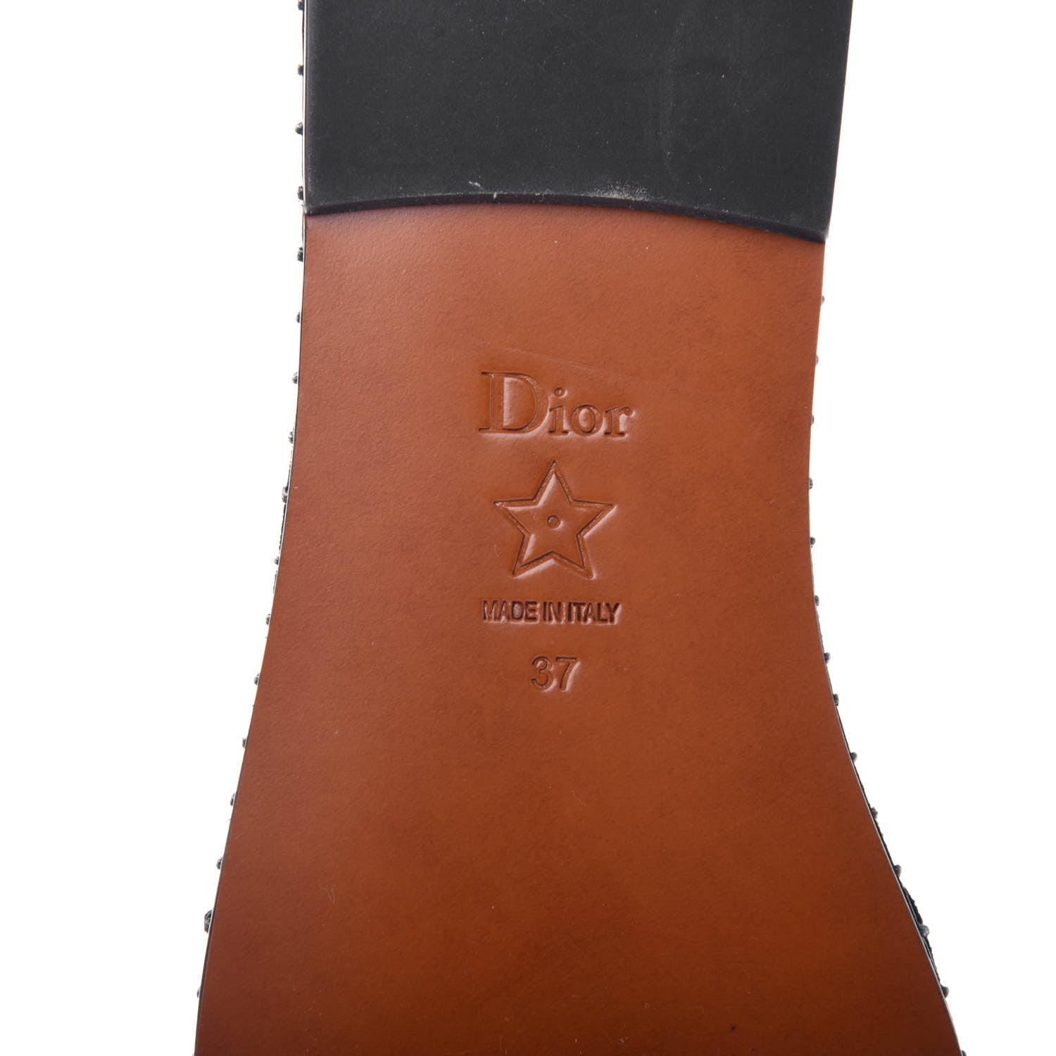 Christian Dior Suede Resille Nicely-D Ballet Flat 37 Black 9 of 10