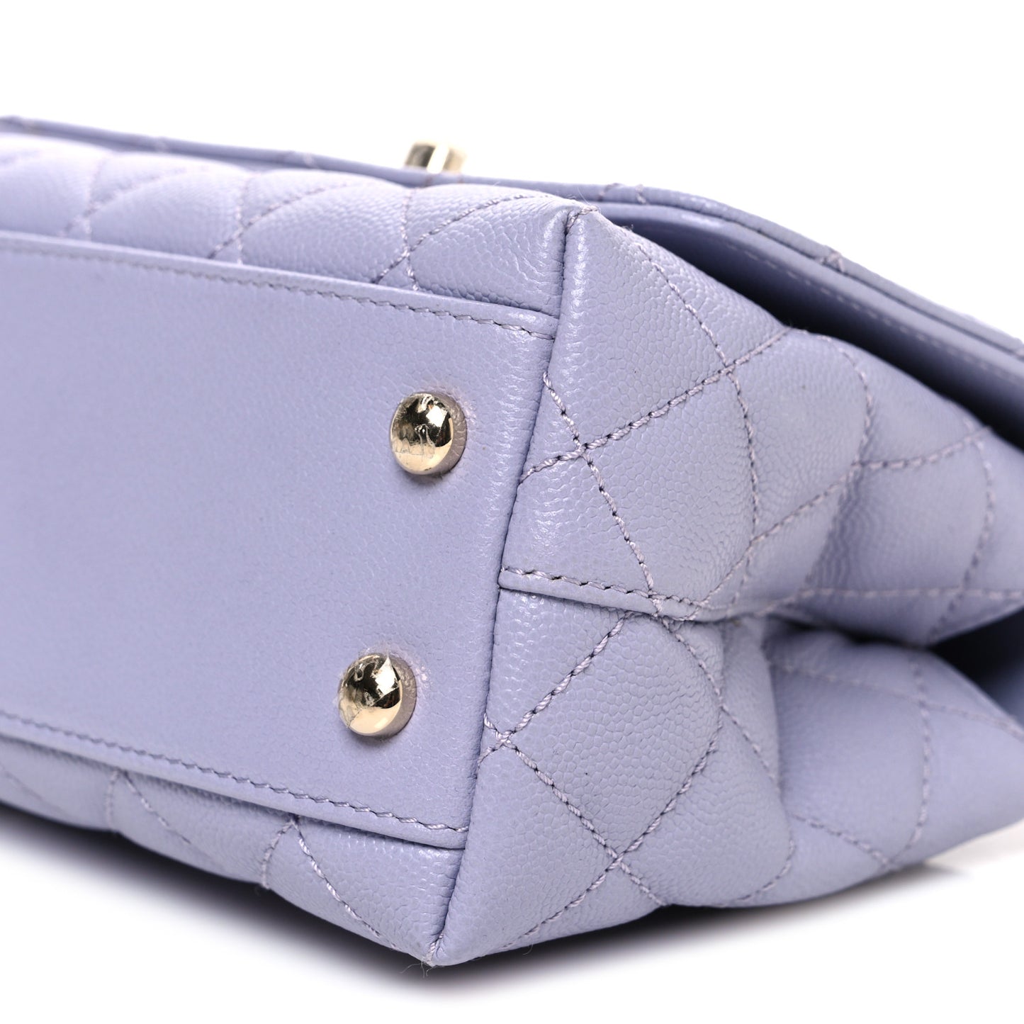 Caviar Quilted Extra Mini Coco Handle Flap Light Purple