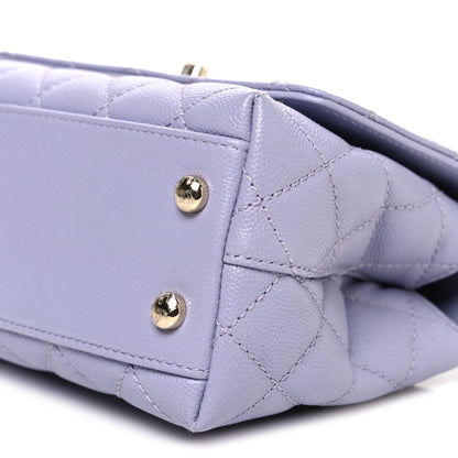 Chanel Caviar Quilted Extra Mini Coco Handle Flap Light Purple 10 of 10
