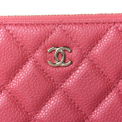 Chanel Iridescent Caviar Quilted Small Cosmetic Case Pink 5 of 5