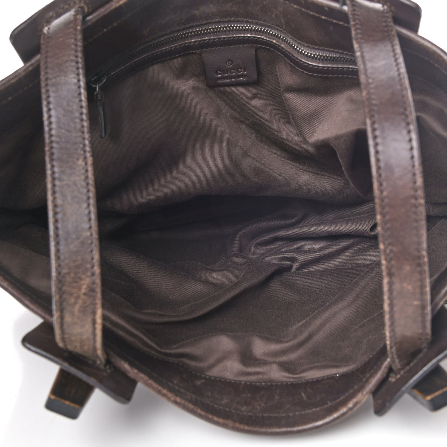 Monogram Canvas Tote Dark Brown