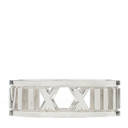 Tiffany Sterling Silver Wide Atlas Open Ring 55 7.25 1 of 5