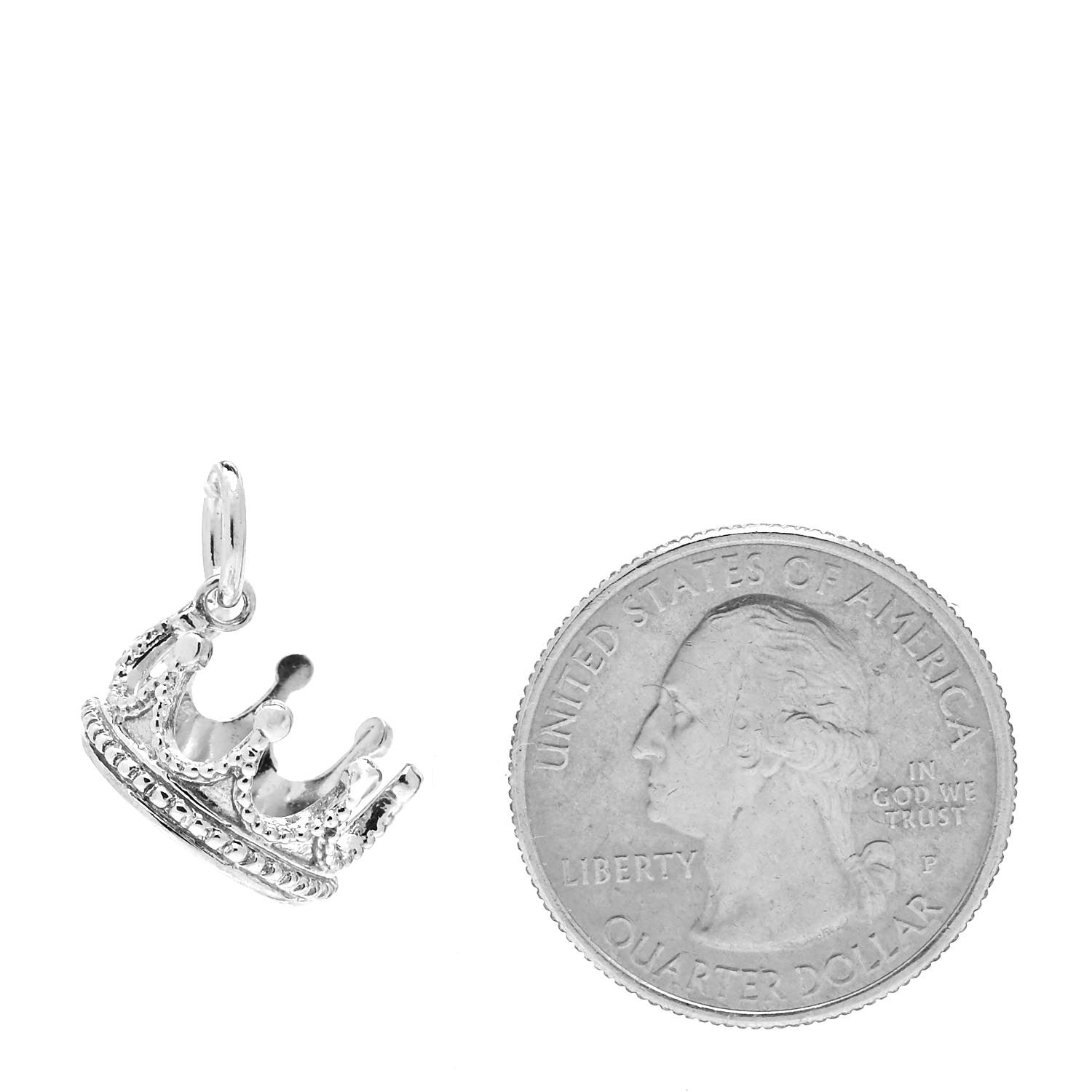 Tiffany Sterling Silver Crown Charm 2 of 4