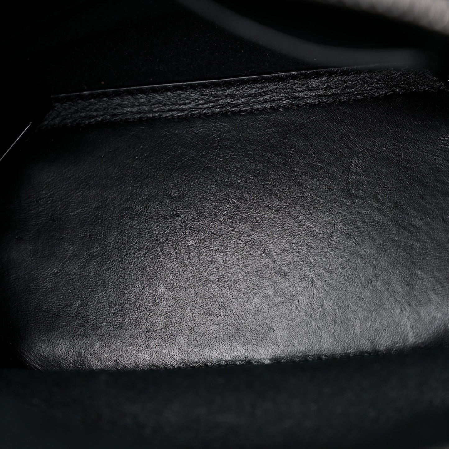 Pebbled Calfskin Mini Emile Black Silver Hardware