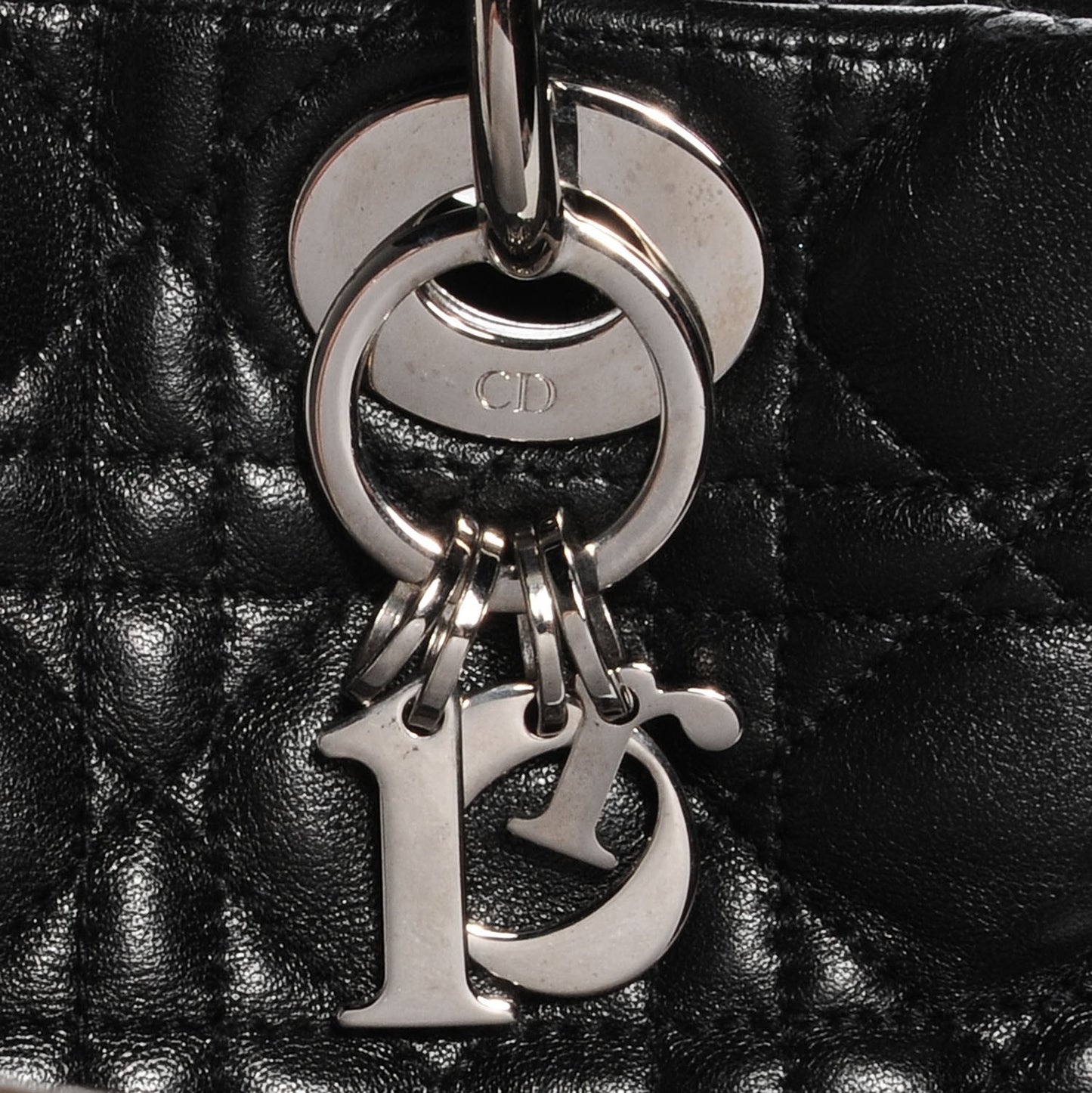 Lambskin Cannage Soft Large Lady Dior Tote Black