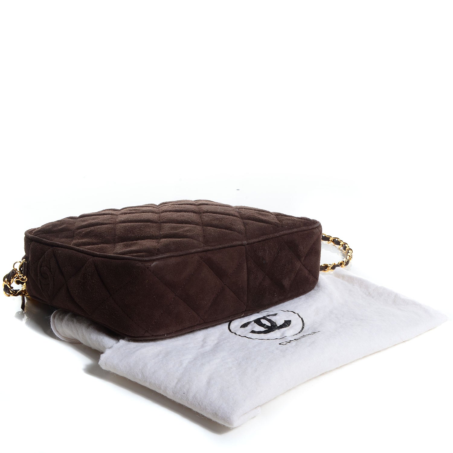 Chanel Suede Tassel Camera Case Brown 4 of 7