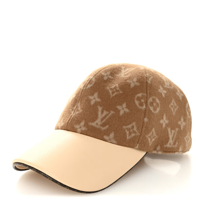 Louis Vuitton Wool Monogram Carry On Cap M Beige 1 of 8