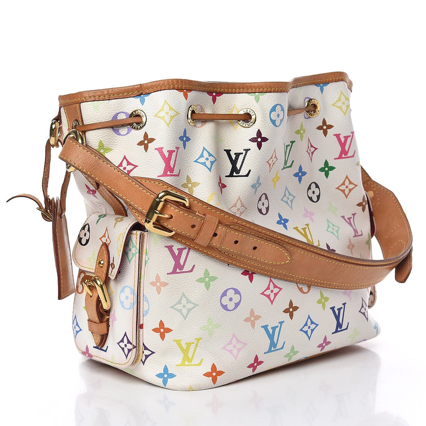 Monogram Multicolor Petit Noe White
