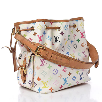 Louis Vuitton Monogram Multicolor Petit Noe White 3 of 14