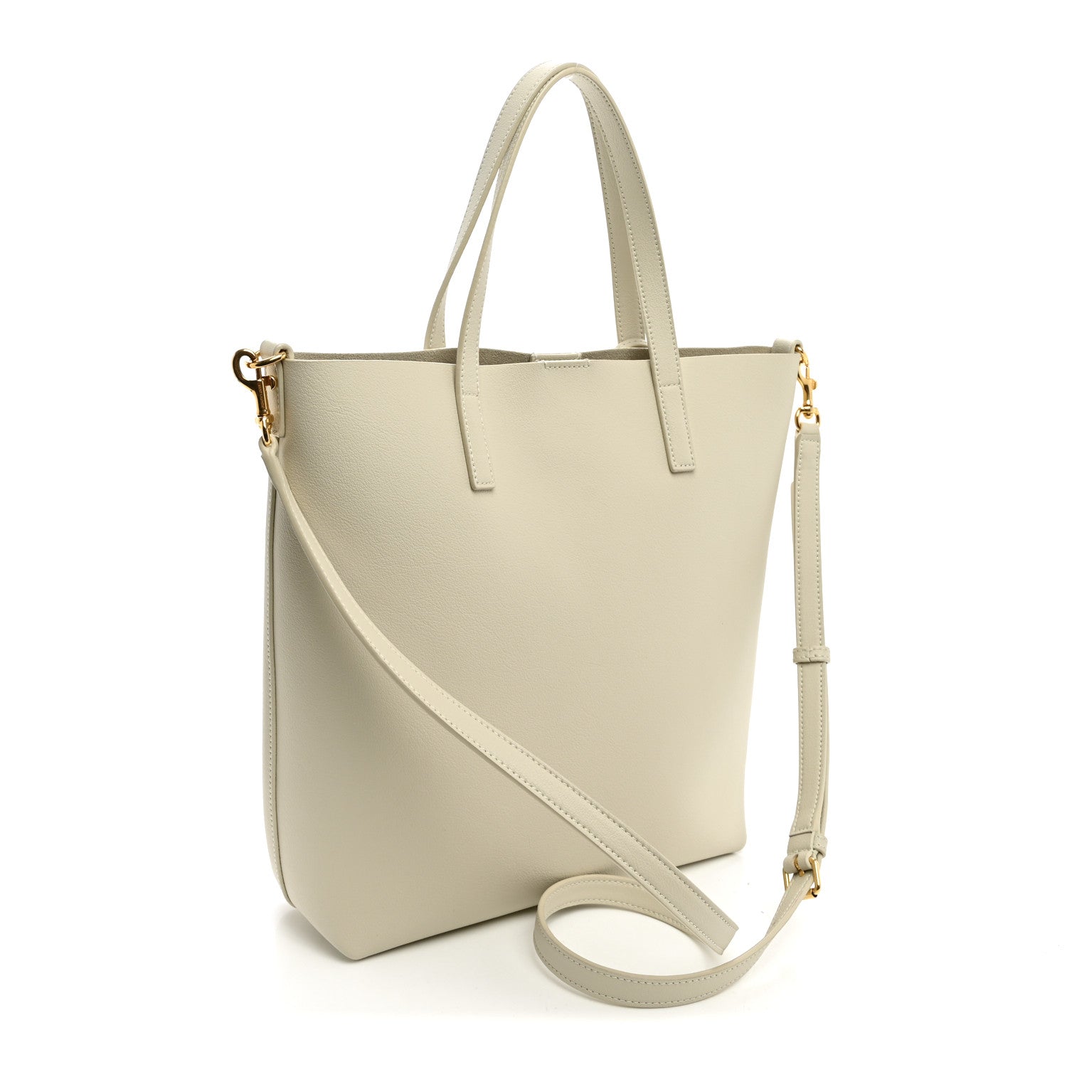 Saint Laurent Calfskin Toy Shopping Tote Crema Soft 3 of 10