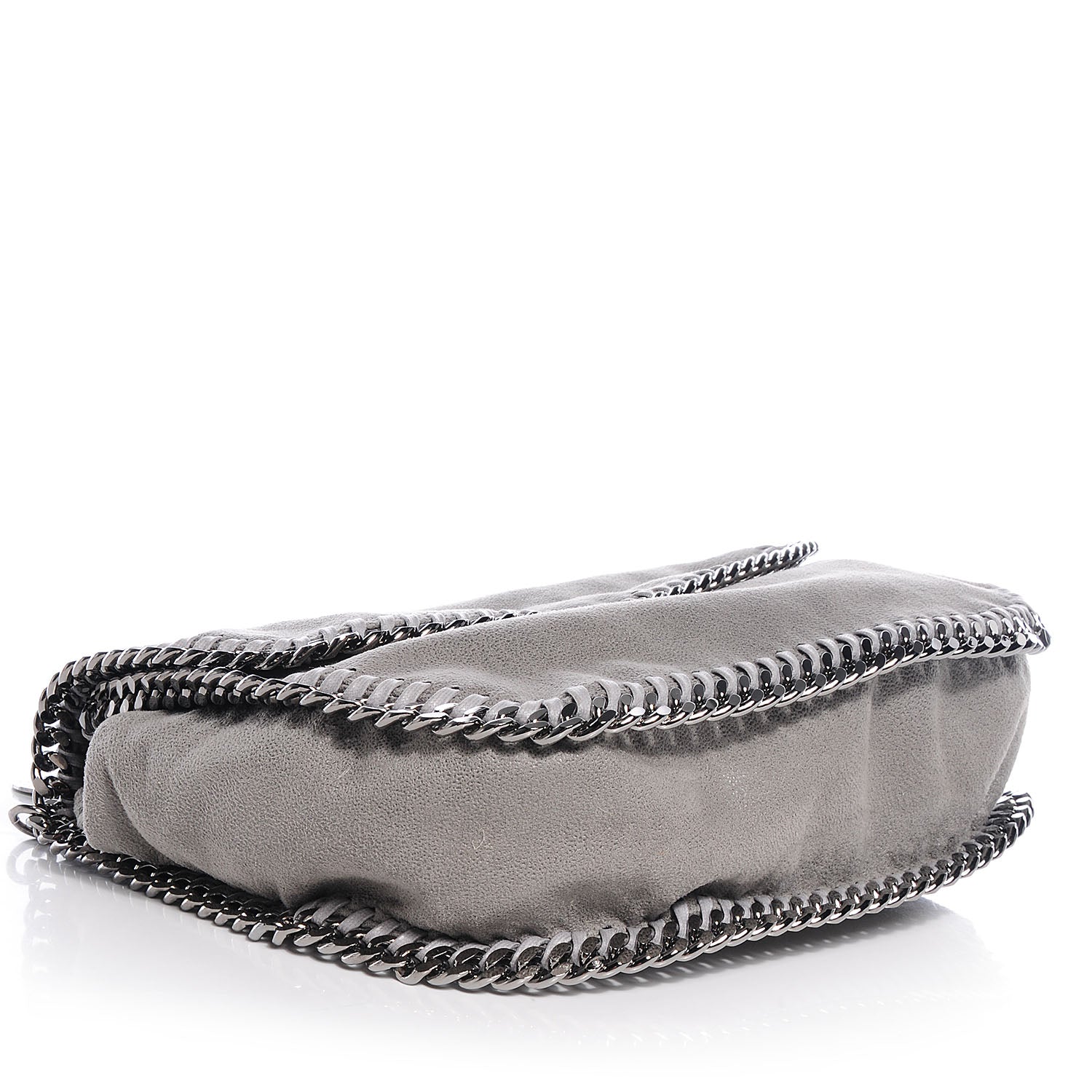 Stella McCartney Faux Leather Shaggy Deer Falabella Shoulder Bag Grey 4 of 6