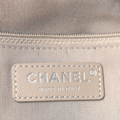 Chanel Calfskin Quilted Large Classic Shopping Tote Grey 6 of 12